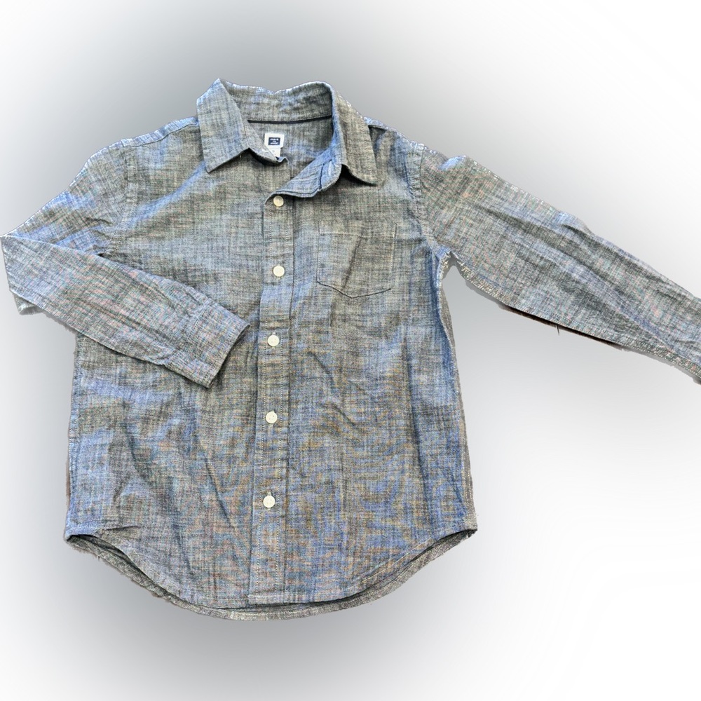 Janie & Jack Chambray Button Down Collared Shirt (5)